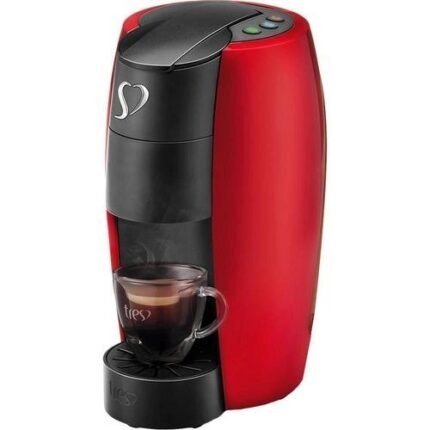 Cafeteira Elétrica Tres Corações Lov 1250W Vermelha - 110v