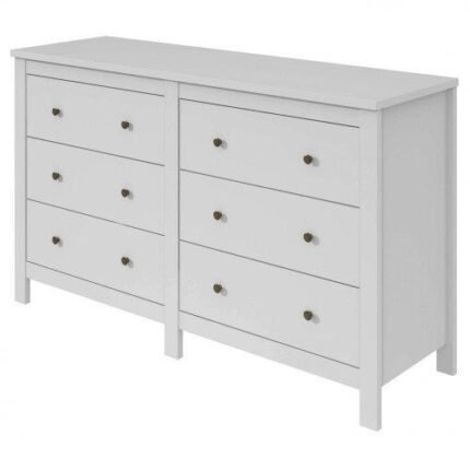Cômoda Maggiore Lopas 6 Gavetas Horizontal Branco