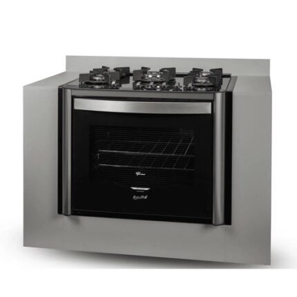 Fogão De Embutir Fischer 5Q tc Gran Cheff Gás Com Dourador