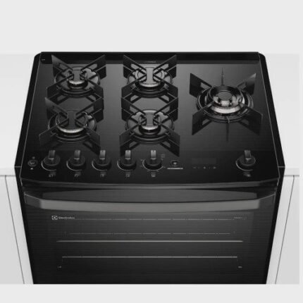 Fogão de Embutir Electrolux de 05 Bocas Experience com Mesa de Vidro Preto - FE5EP