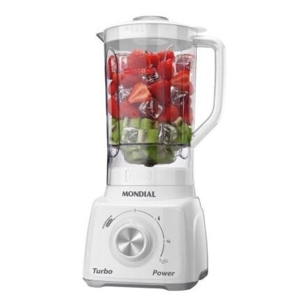 Liquidificador Mondial L-99 Com Filtro Copo De Plástico Com 3 Velocidades + Pulsar 500w Branco